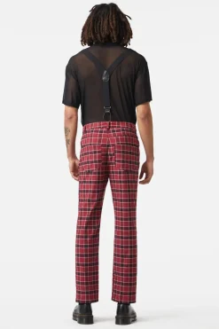 Revenge Tartan Brace Trousers