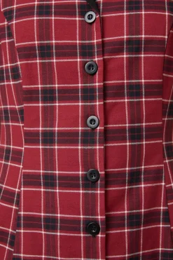 Revenge Tartan Collar Dress