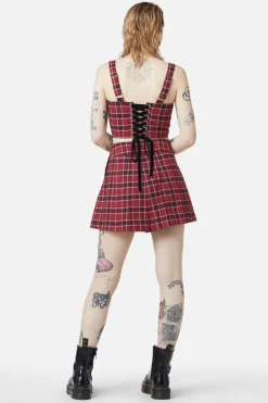 Revenge Tartan Corset Top