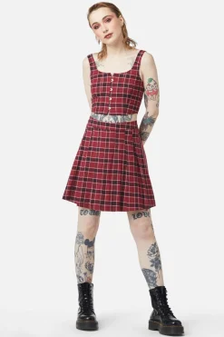 Revenge Tartan Pleated Skirt