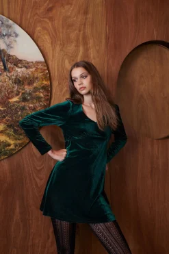 Roxy Velvet Mini Dress