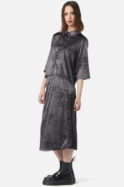 Ruined Mansion Satin Brocade Blouse