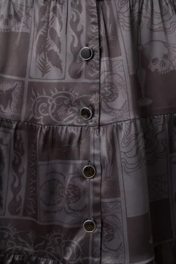 Ruined Mansion Satin Brocade Dress