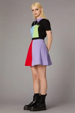 80S Colour Block Pinafore