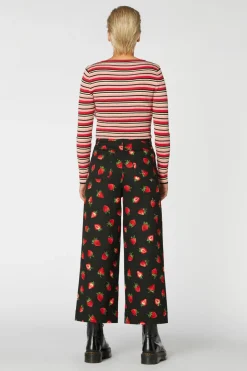 90S Fetch Stripey Crop Knit