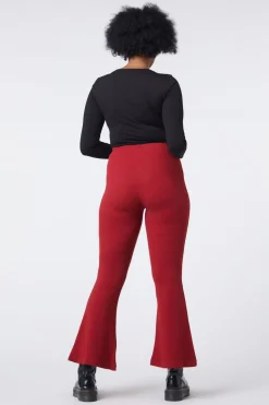 90S Lacing Flare Rib Pant