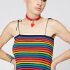 90S Rainbow Knit Singlet