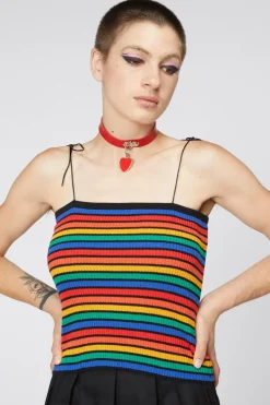 90S Rainbow Knit Singlet