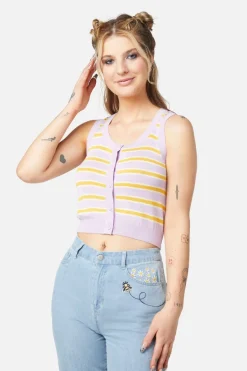 90S Stripe Sleeveless Knit