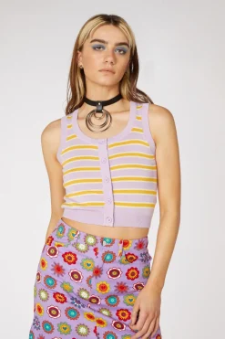 90S Stripe Sleeveless Knit