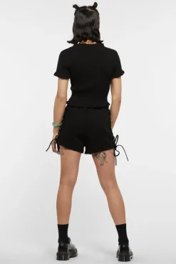 90S Style Zip Up Frill Cardi