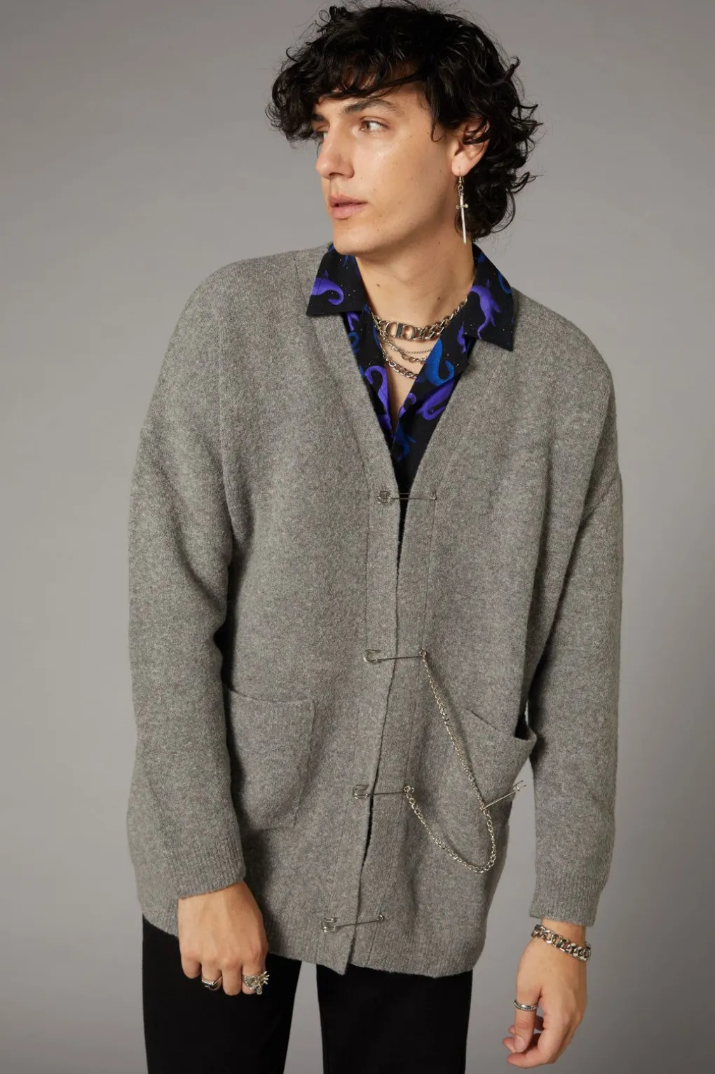 Safety Pin Goth Unisex Cardi