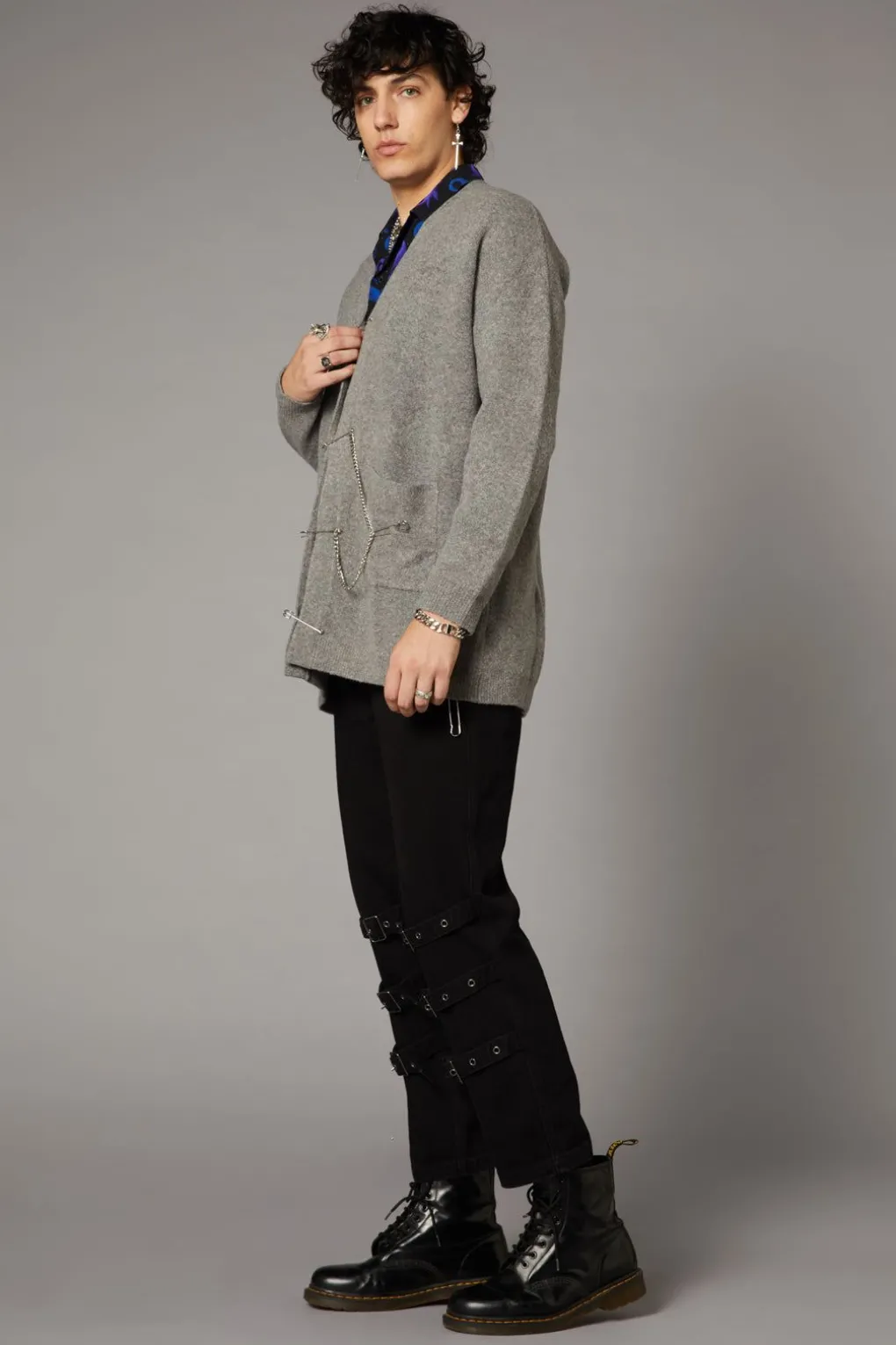 Safety Pin Goth Unisex Cardi