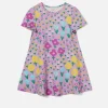 Scandi Flower Kids Jersey Dress