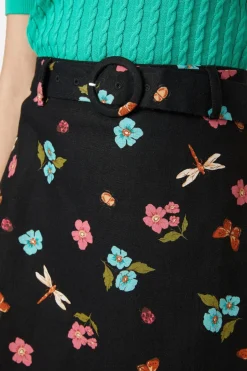 Serena Flora Mini Skirt