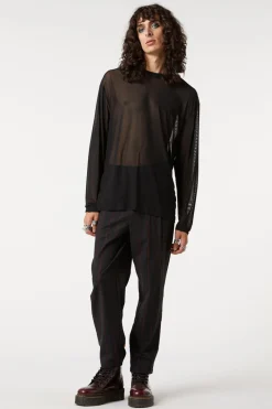 Sheer Basic Long Sleeve Top