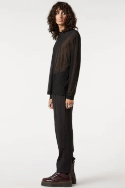 Sheer Basic Long Sleeve Top