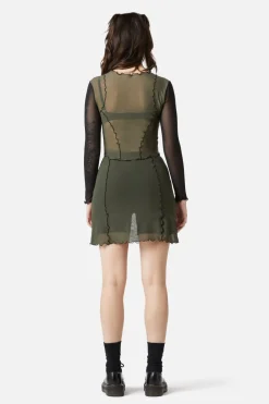 Sheer Mesh Babylock Top