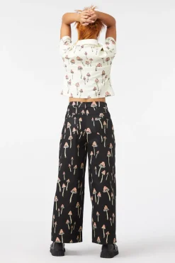 Shroom Cap Wide Leg Pants