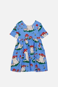 Shroom Cats Kids Jersey Dress