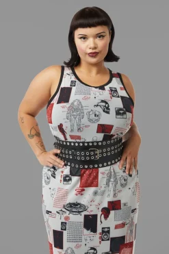 Silver Eyelet Waist Belt