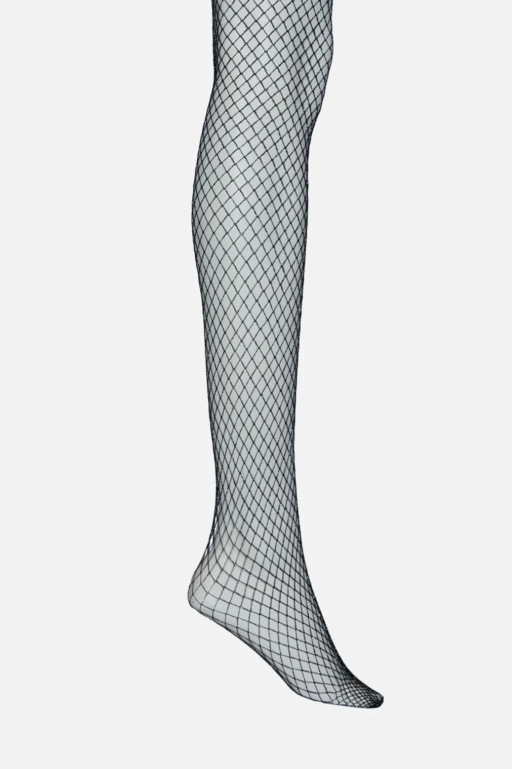 Silver Glitter Fishnets