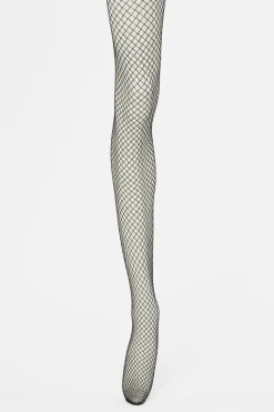 Silver Glitter Fishnets
