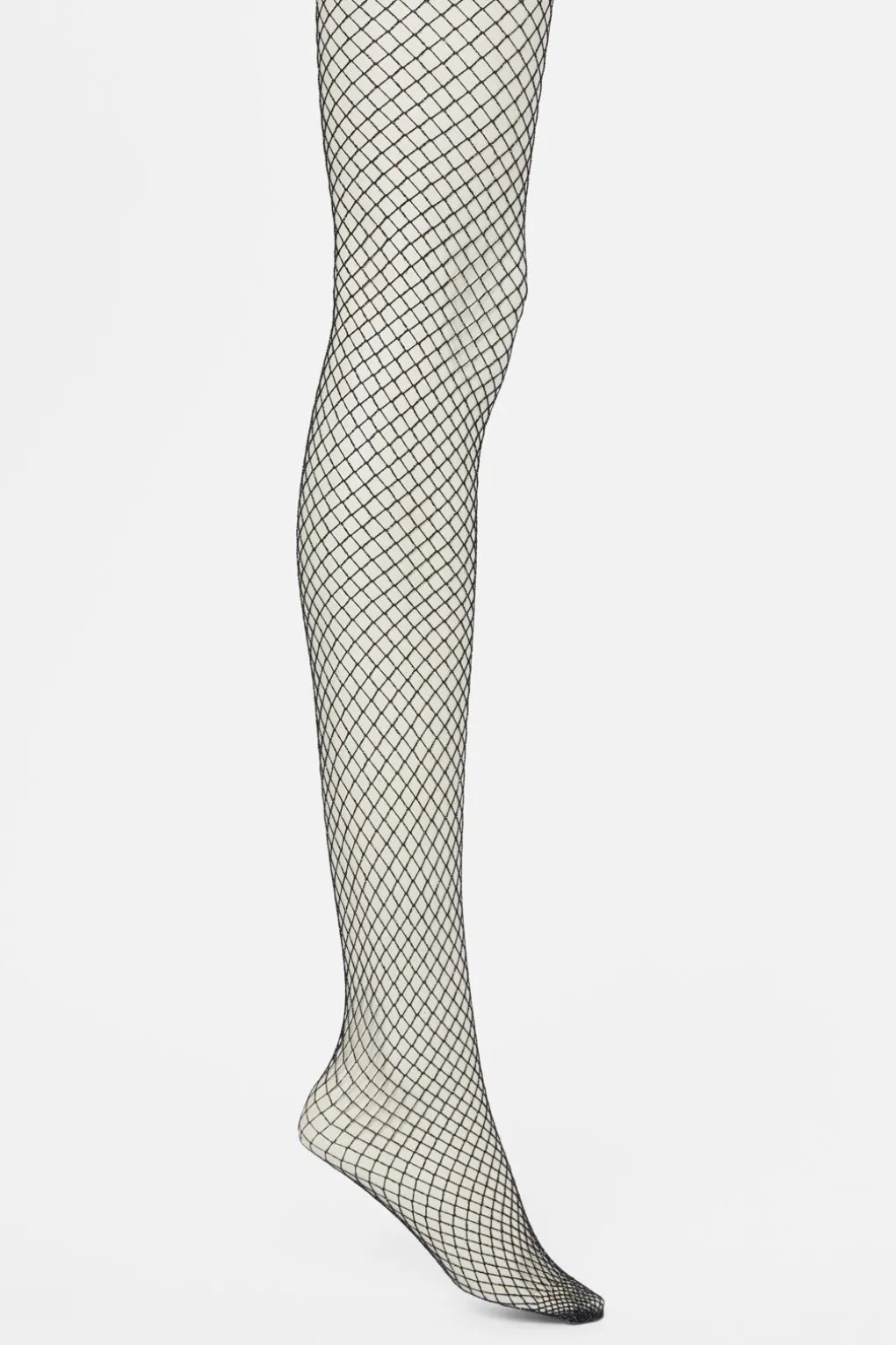 Silver Glitter Fishnets