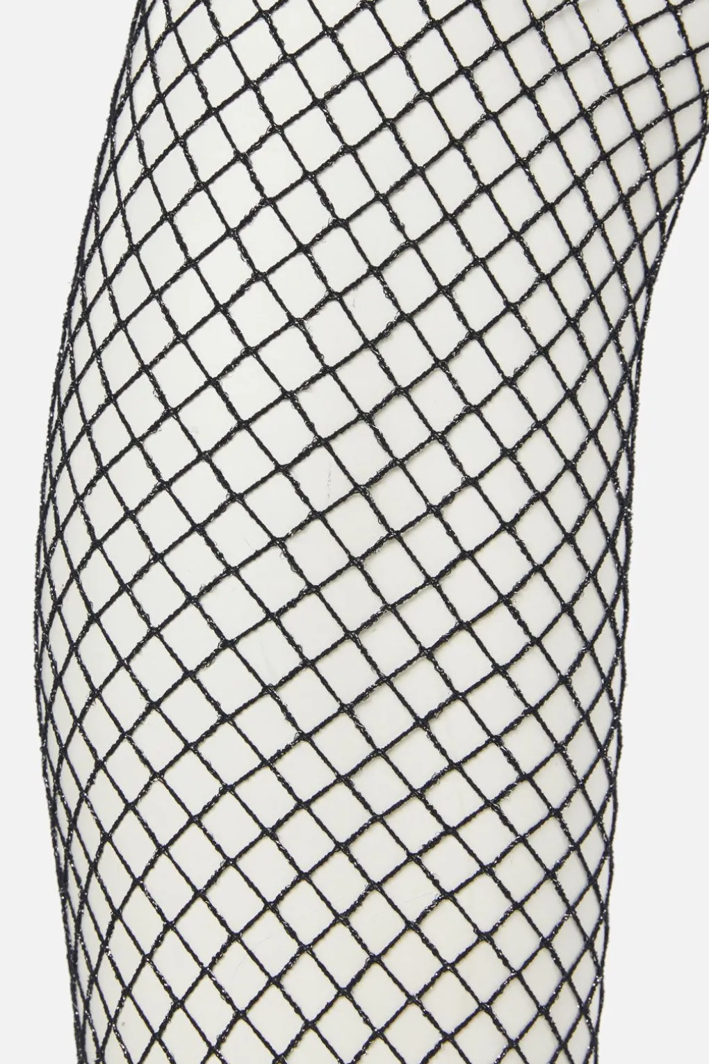 Silver Glitter Fishnets