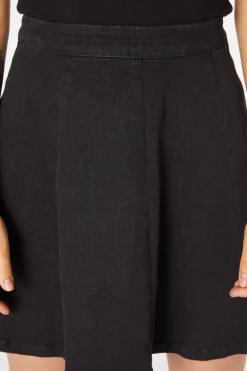 Skater Denim Mini Skirt