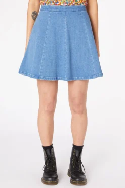 Skater Denim Mini Skirt