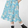 Skelly Toile Frill Midi Skirt