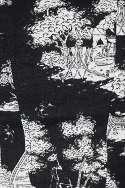 Skelly Toile Frill Midi Skirt