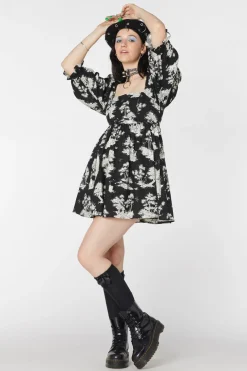 Skelly Toile Printed Dress