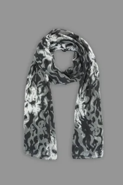 Smoking Skulls Long Scarf