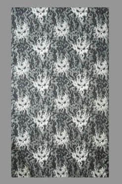 Smoking Skulls Long Scarf