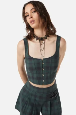 Social Class Tartan Corset