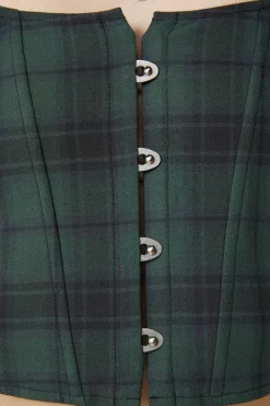 Social Class Tartan Corset