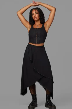 Soundwave Layered Skirt