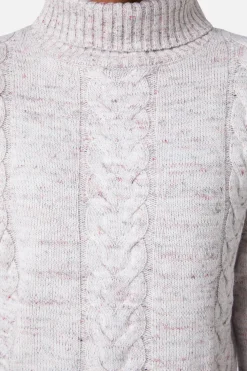 Space Dye Cable Boxy Knit