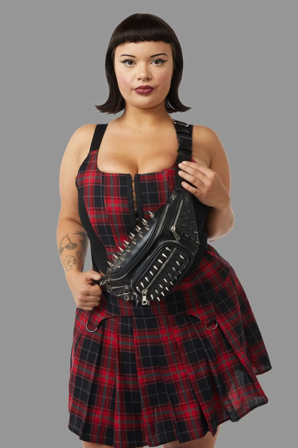 Spiked Cross Body Bag