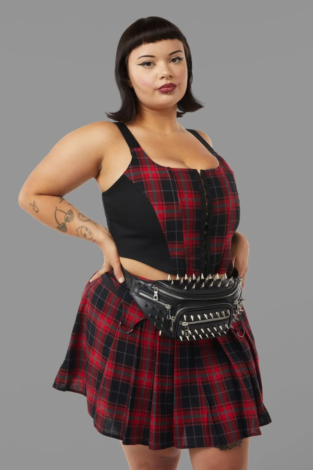 Spiked Cross Body Bag