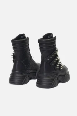 Spiked Sneaker Boots