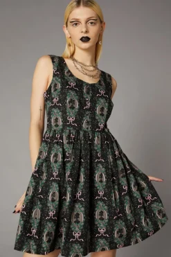 Spooky Cameo Print Dress