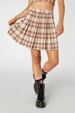 Spring Tartan Mini Skirt