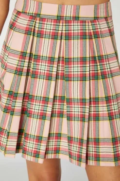 Spring Tartan Mini Skirt