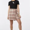 Spring Tartan Pleat Skort