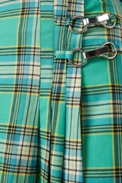 Spring Tartan Pleat Skort