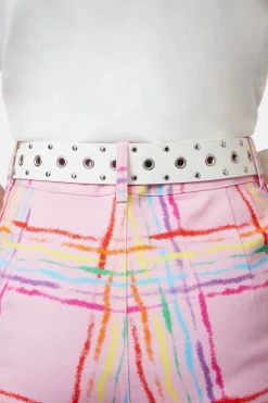 Square Buckle Stud Belt