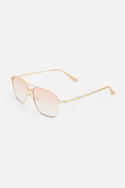Square Lens Aviator Sunglasses
